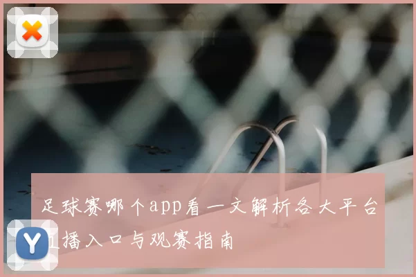 足球赛哪个app看一文解析各大平台直播入口与观赛指南